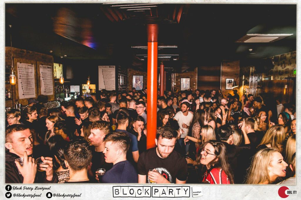 Block Party - student night at the Brooklyn Mixer in Liverpool